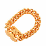 CHANEL Cocomark Turnlock Bracelet Gold Ladies
