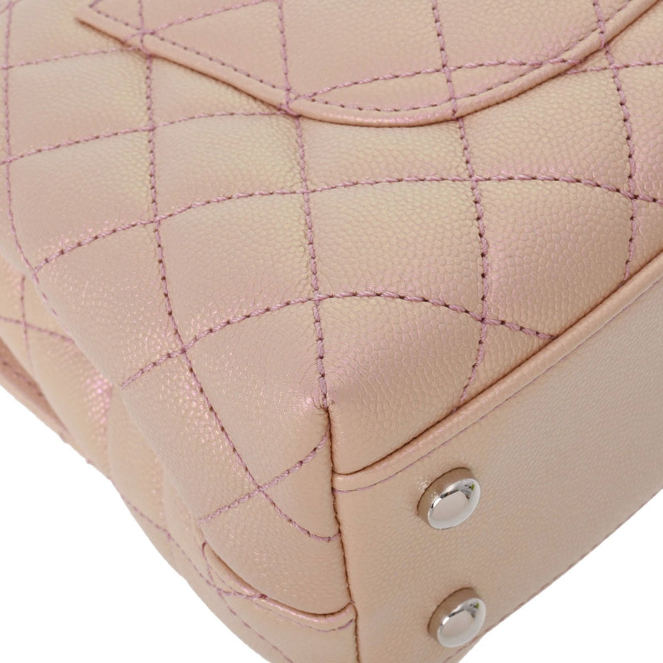 CHANEL Matelasse XS Metallic Pink Gradient Metal Fittings Women's Caviar Skin Bag