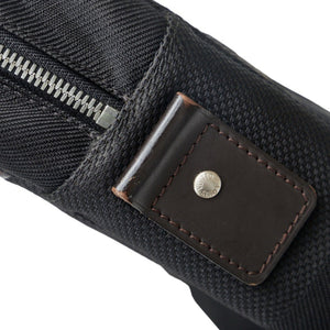 LOUIS VUITTON Damier Jean Yack Bag M93082 Noir Black Canvas Leather Men's