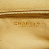 CHANEL[3ae5076] Auth  Shoulder Bag Matelasse Chain Shoulder Caviar Skin Ivory Gold metal