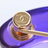 CHANEL Cocomark Brooch Purple Ladies