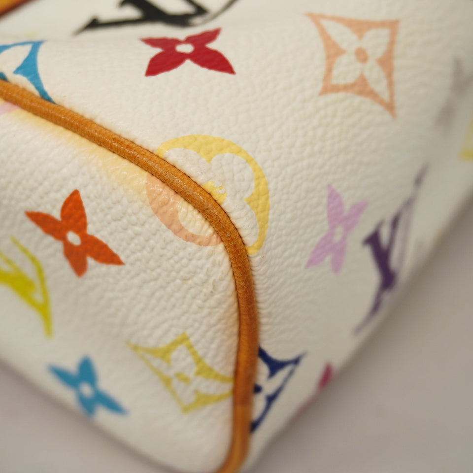 LOUIS VUITTONAuth  Monogram Multicolore Mini Speedy M92645 Women's Handbag Blanc