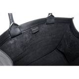 CHRISTIAN DIOR Book Tote Bag Medium Leather Black M1296ZGSB