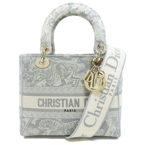 CHRISTIAN DIOR Lady Handbag Canvas Ladies