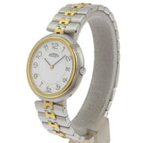 HERMES Profile Watch Vintage Combi Stainless Steel x Gold Plated Silver Quartz Analog Display Boys White Dial