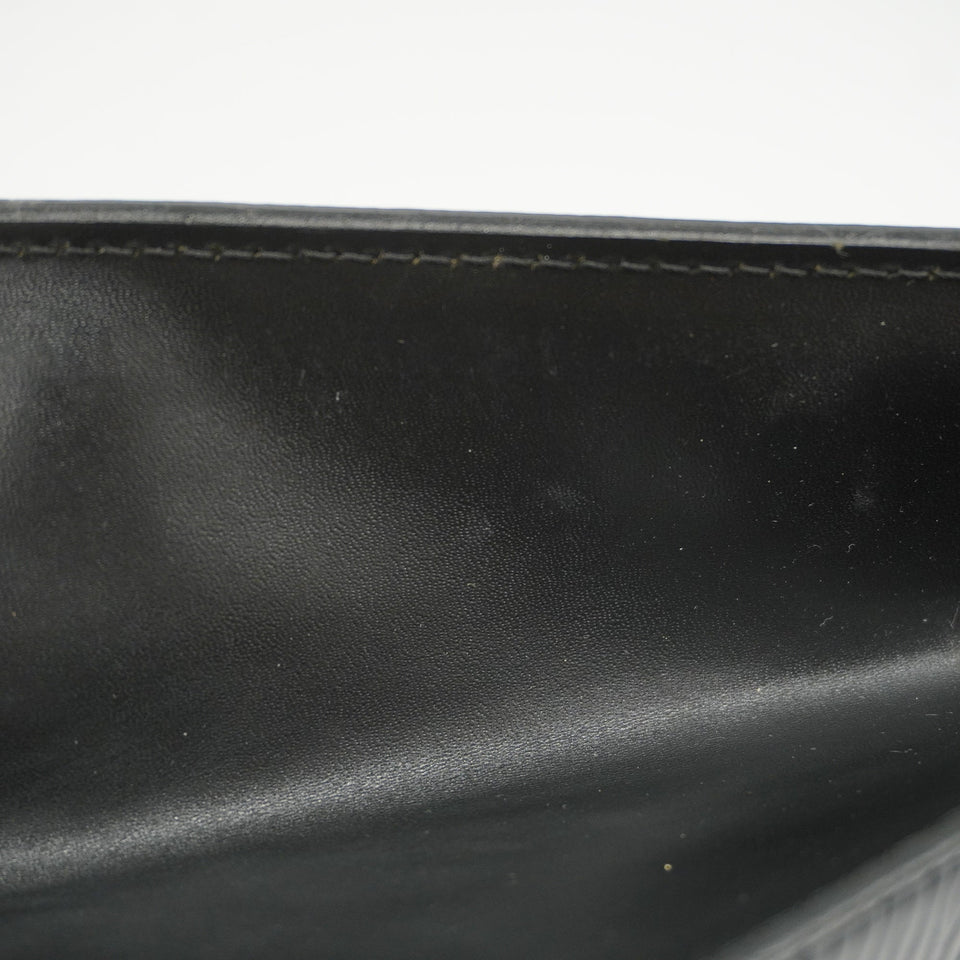 LOUIS VUITTONAuth  Epi Montaigne M52652 Women's Clutch Bag Noir