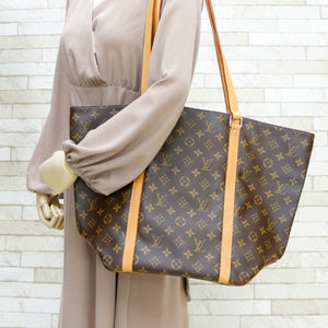 Louis Vuitton Handbag Monogram Louis Vuitton Sack M51108 Brown Women's Canvas