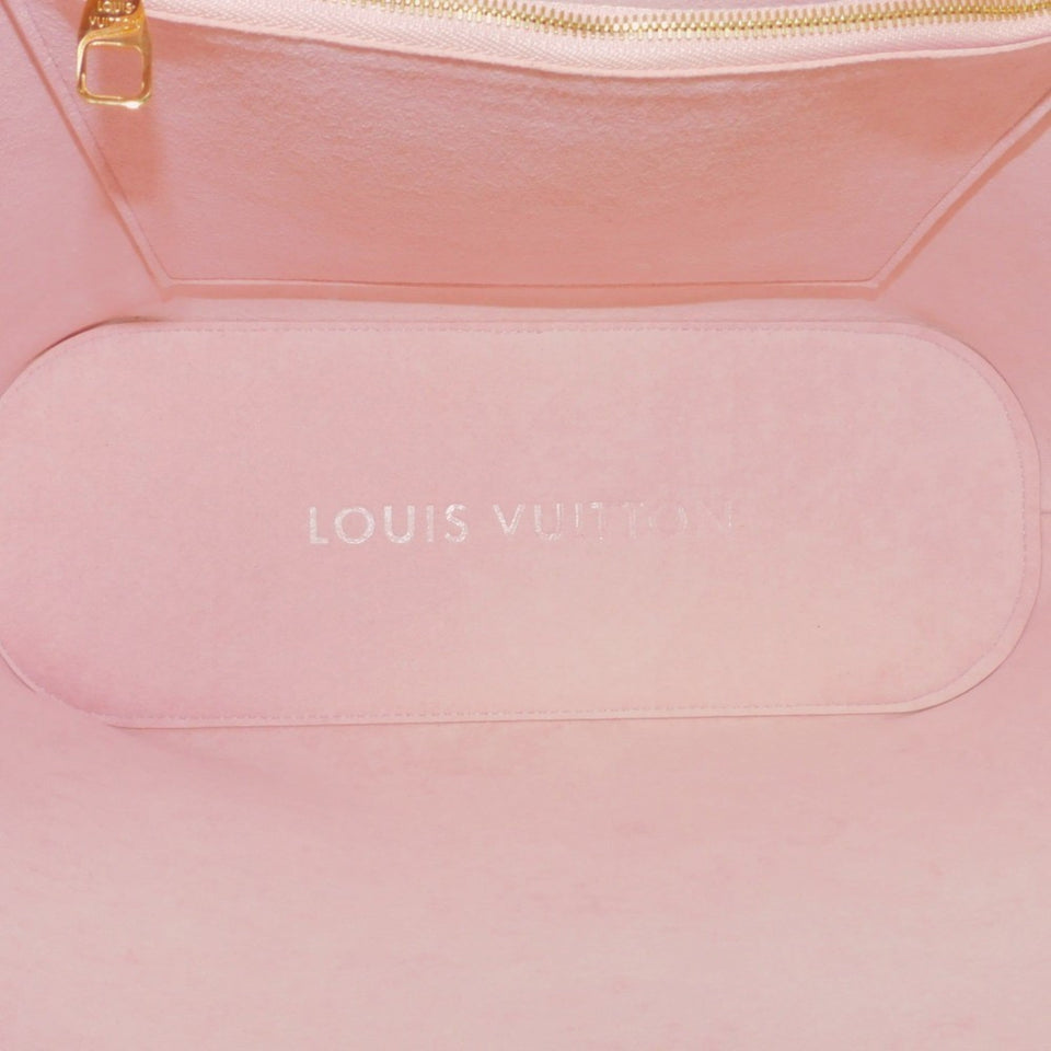 LOUIS VUITTON Handbag Girolatta Logo White 2WAY Shoulder Bag Damier Azur Rose Ballerine N41579 Women's