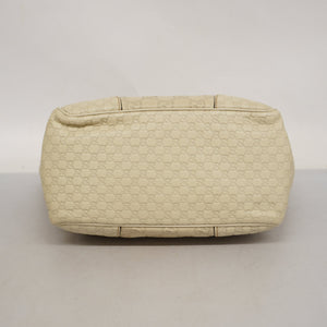 GUCCI ssima Tote Bag  Shima 353119 Women's Leather Tote Bag Ivory