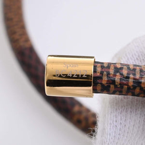 LOUIS VUITTON Damier Keep It Bracelet M8137 Brown Women's