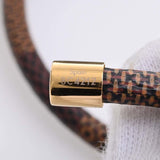 LOUIS VUITTON Damier Keep It Bracelet M8137 Brown Women's