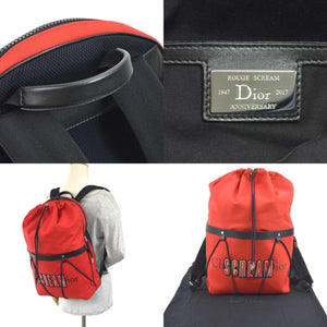 DIOR HOMME rucksack scream collaboration canvas red men's