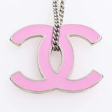 CHANEL Clover Motif Coco Mark Chain Bracelet Pink Ladies