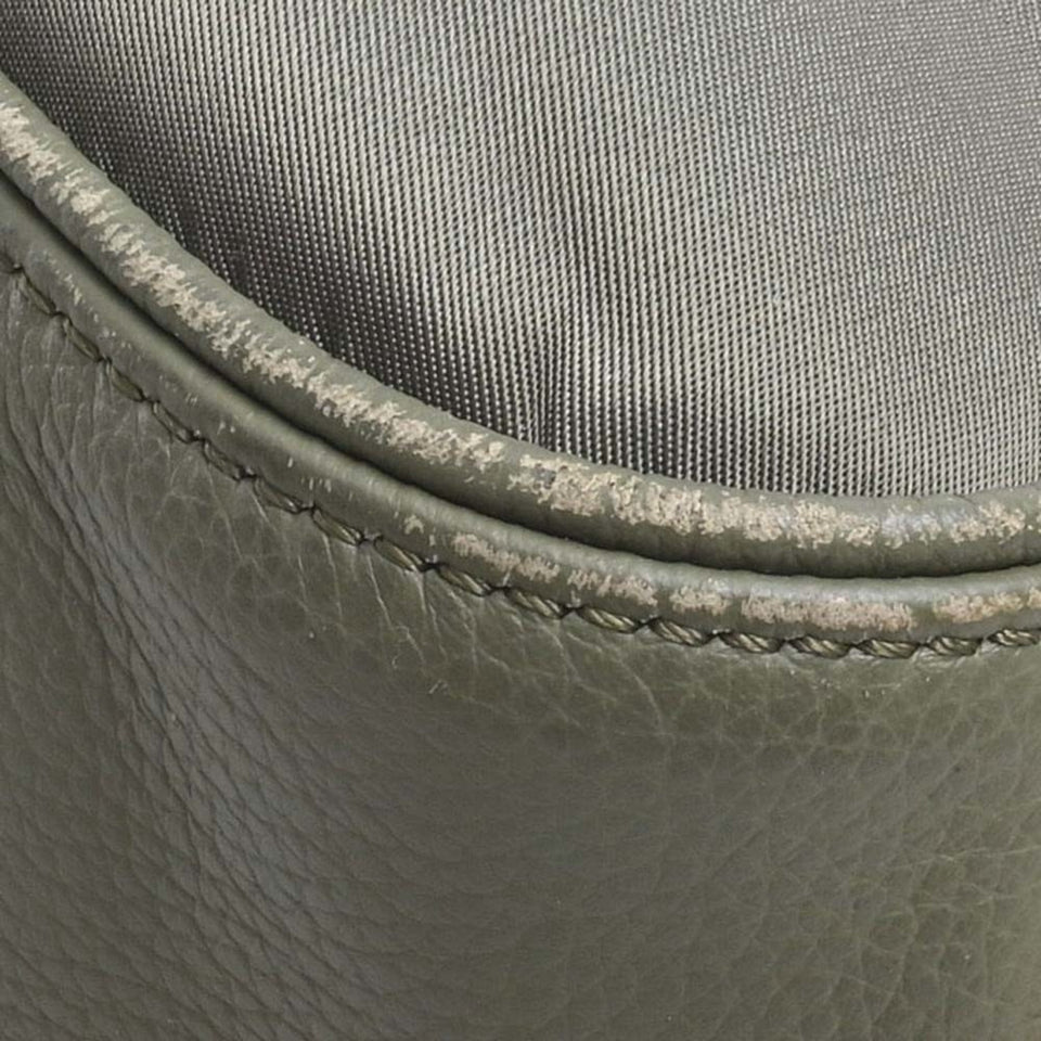 CHRISTIAN DIOR Sacai Collaboration Nylon Saddle Tote Bag Khaki Men's