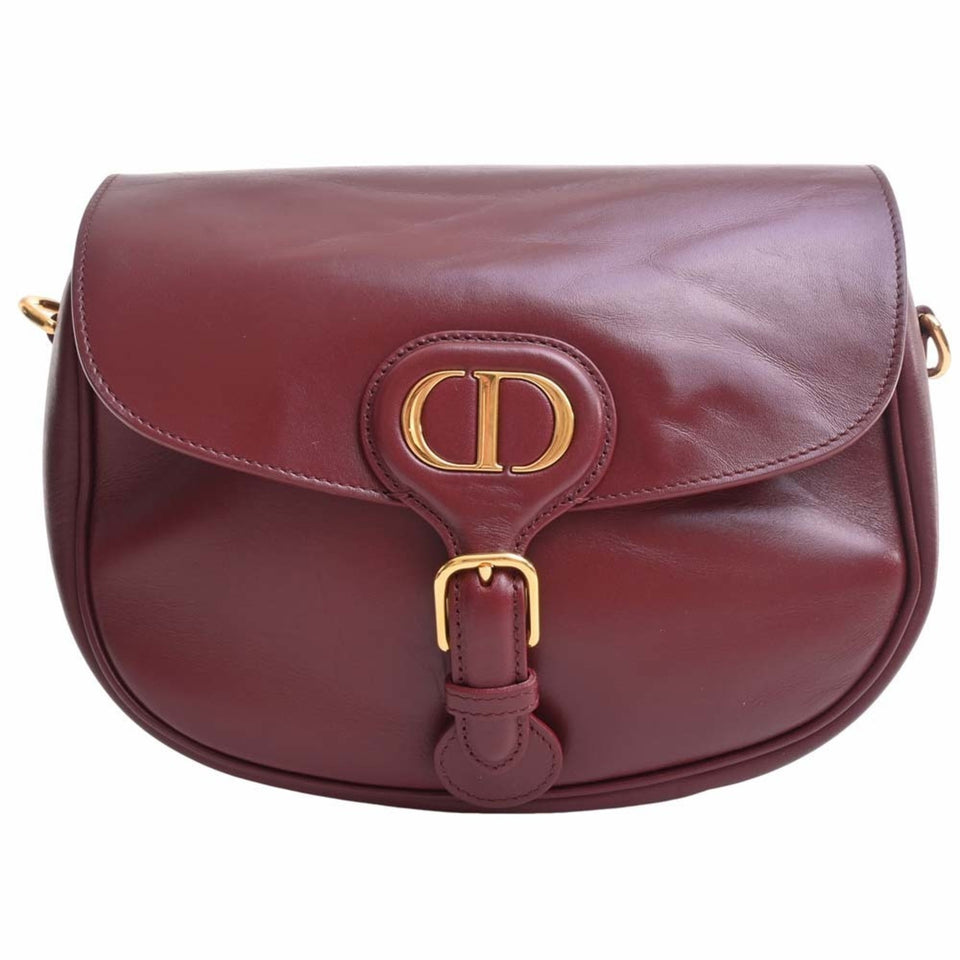 CHRISTIAN DIOR Leather Bobby Medium Shoulder Bag M9319UMOL Bordeaux Ladies