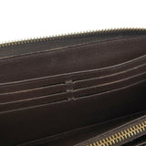 LOUIS VUITTON Zippy Wallet Long N41661 Damier Canvas Brown MI2156 Unisex