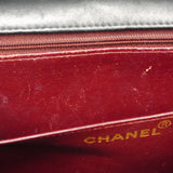 CHANELAuth  Matelasse Big Matelasse W Chain Women's Leather Shoulder Bag Black