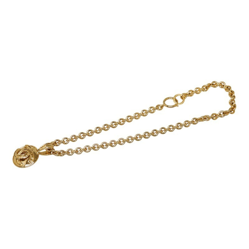 CHANEL Cocomark Necklace Gold Plated Men's