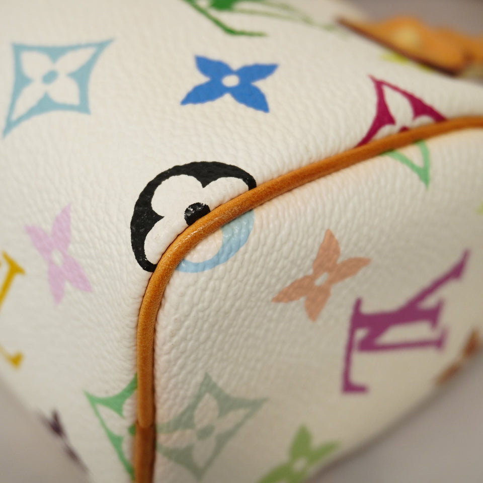 LOUIS VUITTONAuth  Monogram Multicolore Mini Speedy M92645 Women's Handbag Blanc