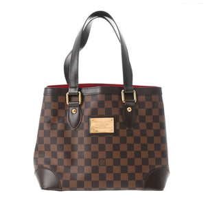 LOUIS VUITTON Damier Hampstead PM Brown N51205 Women's Canvas Handbag