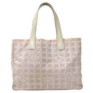CHANEL Bag New Tote MM Women's Shoulder Nylon Pink
