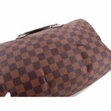 LOUIS VUITTON Damier Speedy 30 Hand Bag Ebene N41531 Brown Gold Hardware