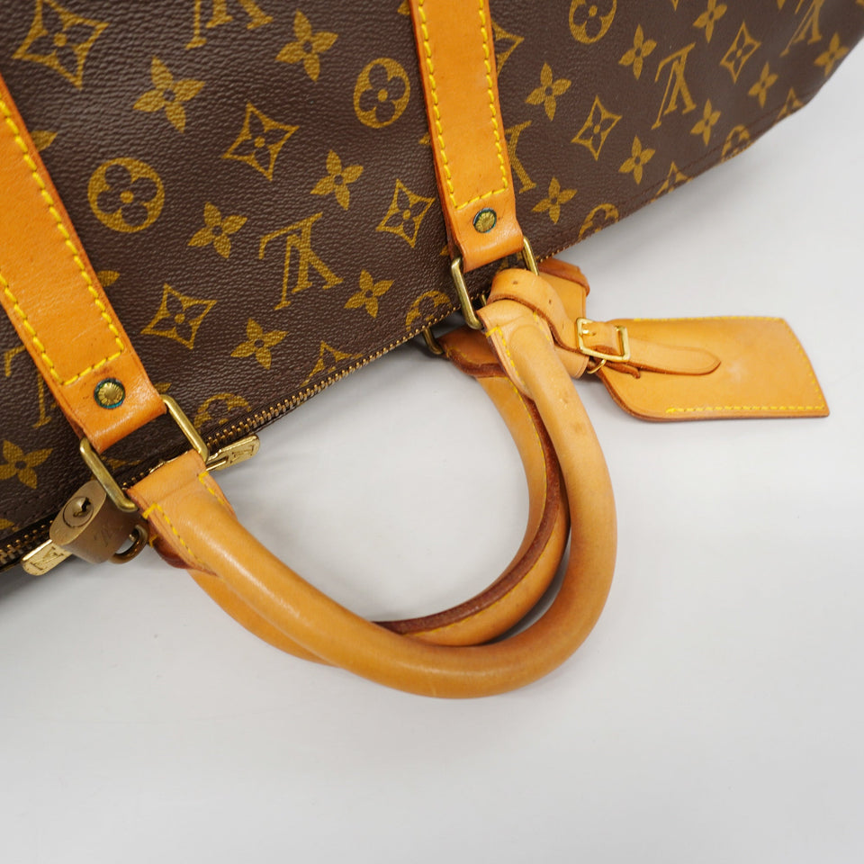 LOUIS VUITTONAuth  Monogram Keepol 55 M41424 Unisex Boston Bag