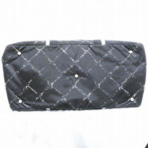 CHANEL old travel line nylon bag Boston unisex