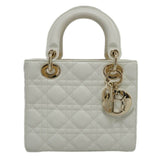 CHRISTIAN DIOR Dior Lady My ABC Small Bag Handbag Shoulder White Lambskin Ladies