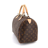 LOUIS VUITTON Monogram Speedy 30 Hand Bag Brown M41108 RFID Gold Hardware
