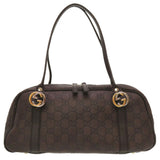GUCCIsima Leather Brown GG 232958 Boston Bag 0141