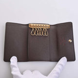 LOUIS VUITTON Damier Multicle 6 Row Key Case N62630 Brown Women's
