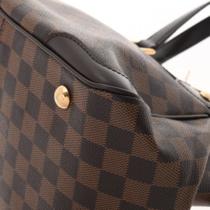 LOUIS VUITTON Damier Verona PM Brown N41117 Women's Canvas Handbag