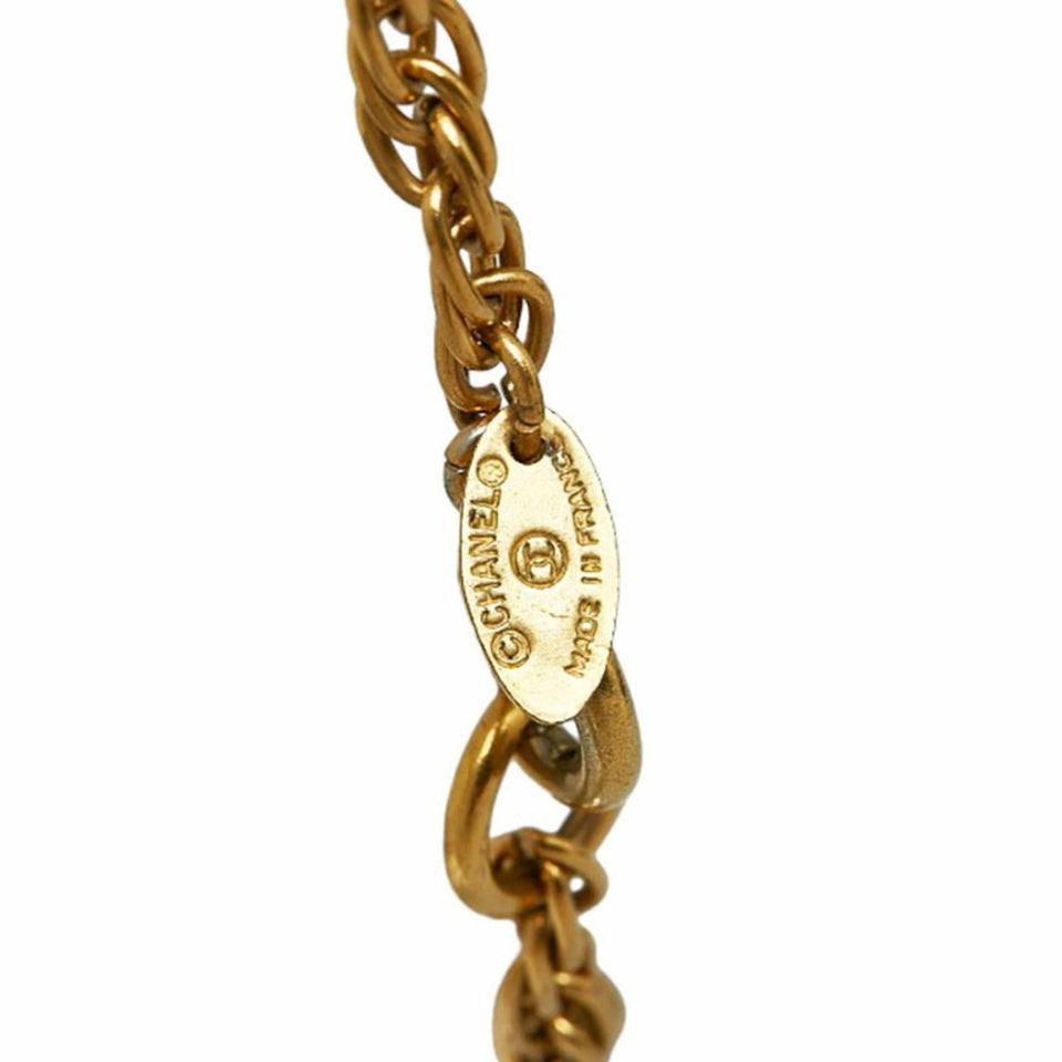 CHANEL Cocomark Necklace Gold Plated Women's