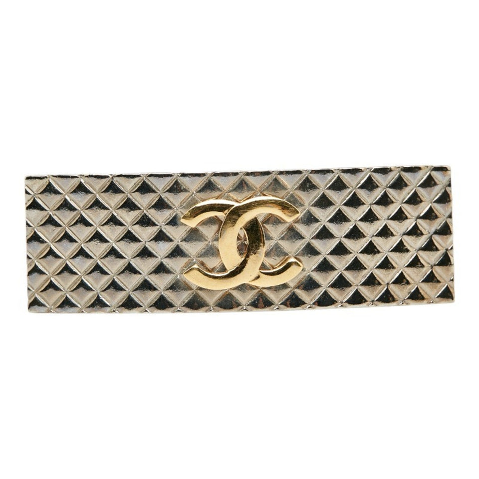 CHANEL Cocomark Matelasse Valletta 96P Silver Metal Ladies