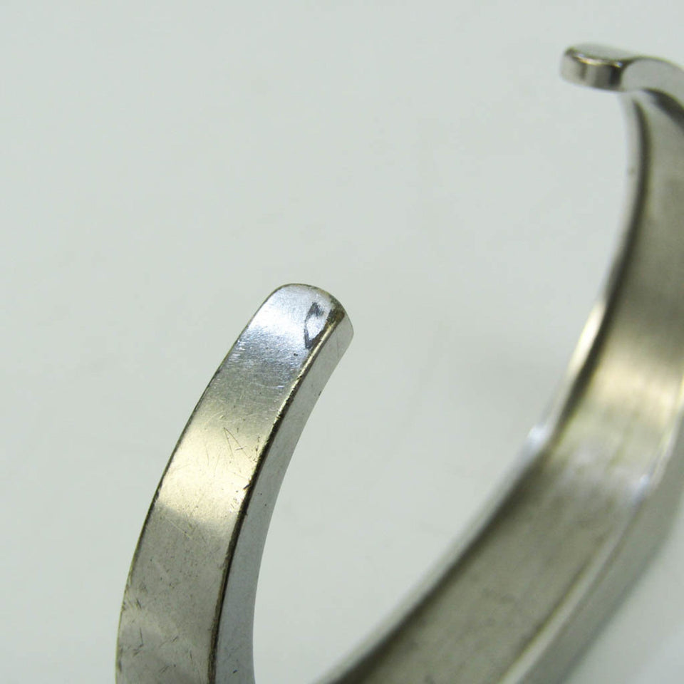 LOUIS VUITTON Damier Stainless Steel Bangle Silver