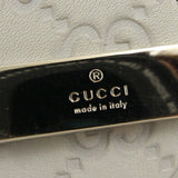 GUCCI Trifold Wallet sima 261502 Ivory Leather Women's