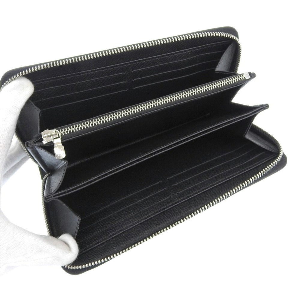 LOUIS VUITTON Zippy Wallet Long M61857 Epi Leather Noir Black MI1137 Unisex