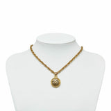 CHANEL Cocomark Necklace Gold Plated Women's
