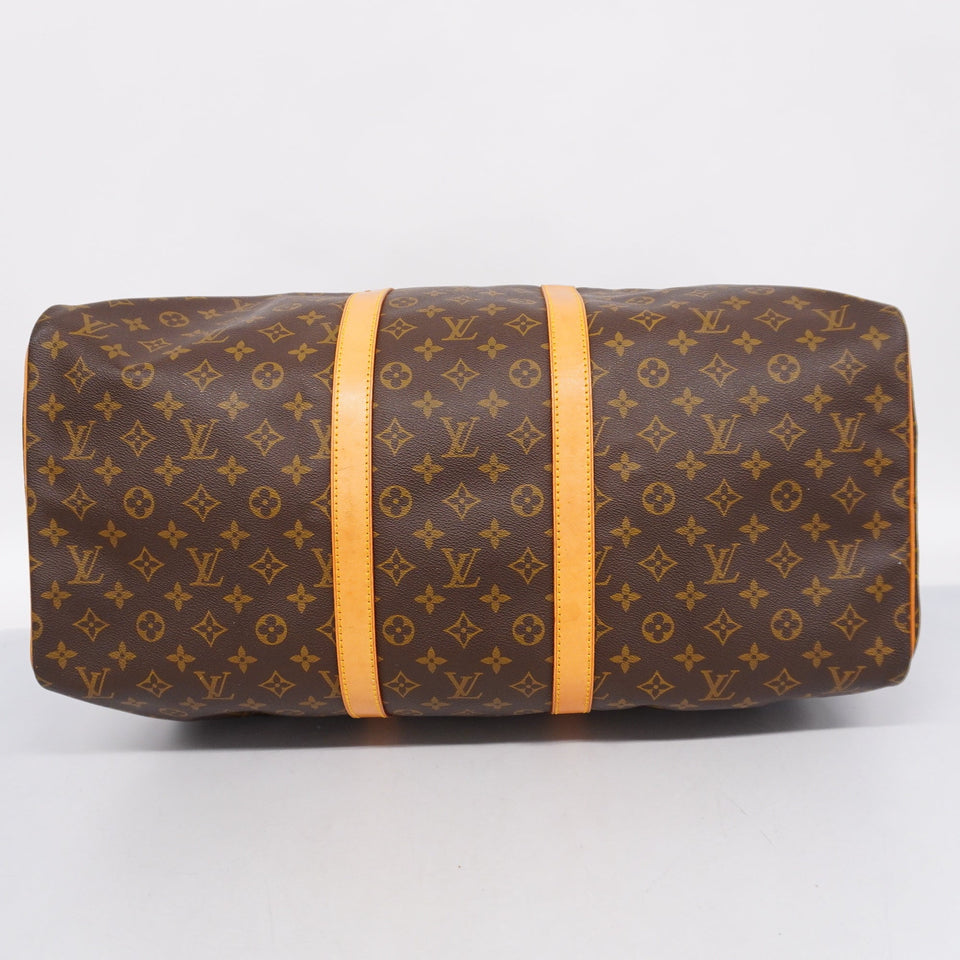 LOUIS VUITTONAuth  Monogram Keepol 55 M41424 Boston Bag