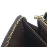 LOUIS VUITTON Zippy Wallet Long N60015 Damier Canvas Brown Unisex