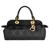 CHRISTIAN DIOR Dior handbag cannage black canvas