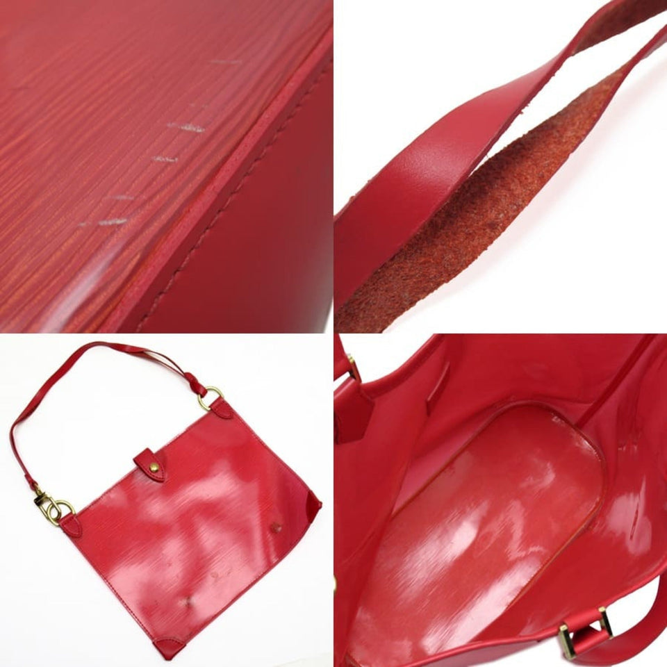 Louis Vuitton Handbag Epi Plage Bahia Grenadine (Red) M92152