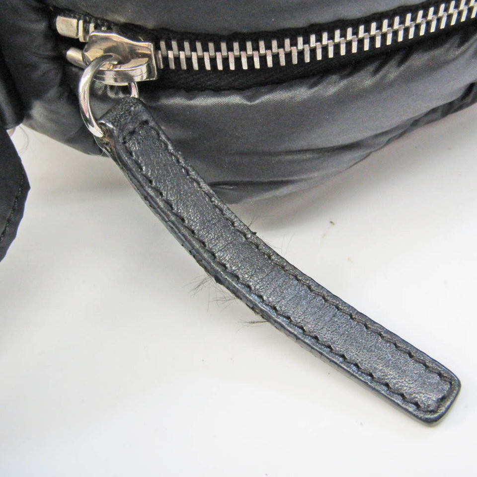 CHANEL Coco Cocoon Women's Nylon Shoulder Bag Black