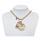 CHANEL Necklace Gold Plated Women's