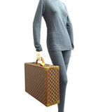 LOUIS VUITTON Damier N21341 Women's Handbag Damier Canvas,Ebene