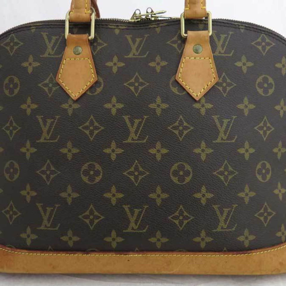 Louis Vuitton Handbag Monogram Alma Brown Canvas Bag Ladies M51130