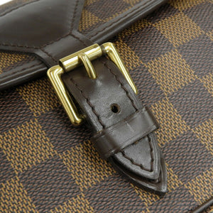 LOUIS VUITTON Damier Sologne Shoulder Bag Ebene N48079