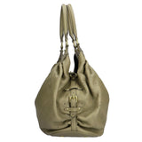 Louis Vuitton XL Mahina Shoulder Bag Monogram Gray Ladies