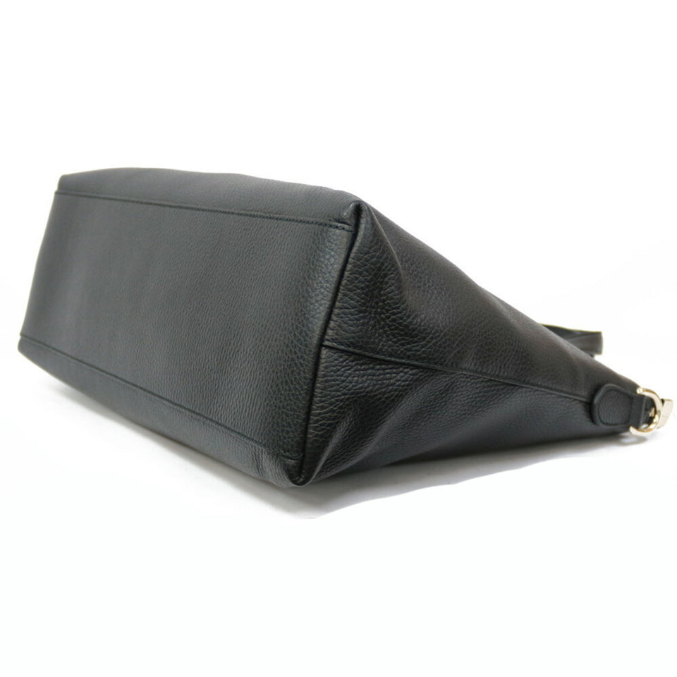 Gucci Shoulder Bag Bamboo Black Ladies